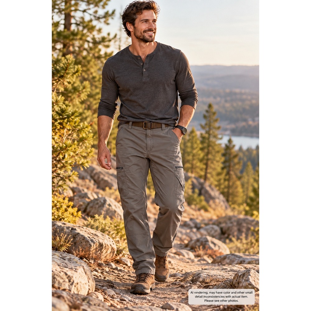 Wrangler 42x30 ATG Cargo Pants Gray Outdoor Utility Hiking Gorpcore NW788SM